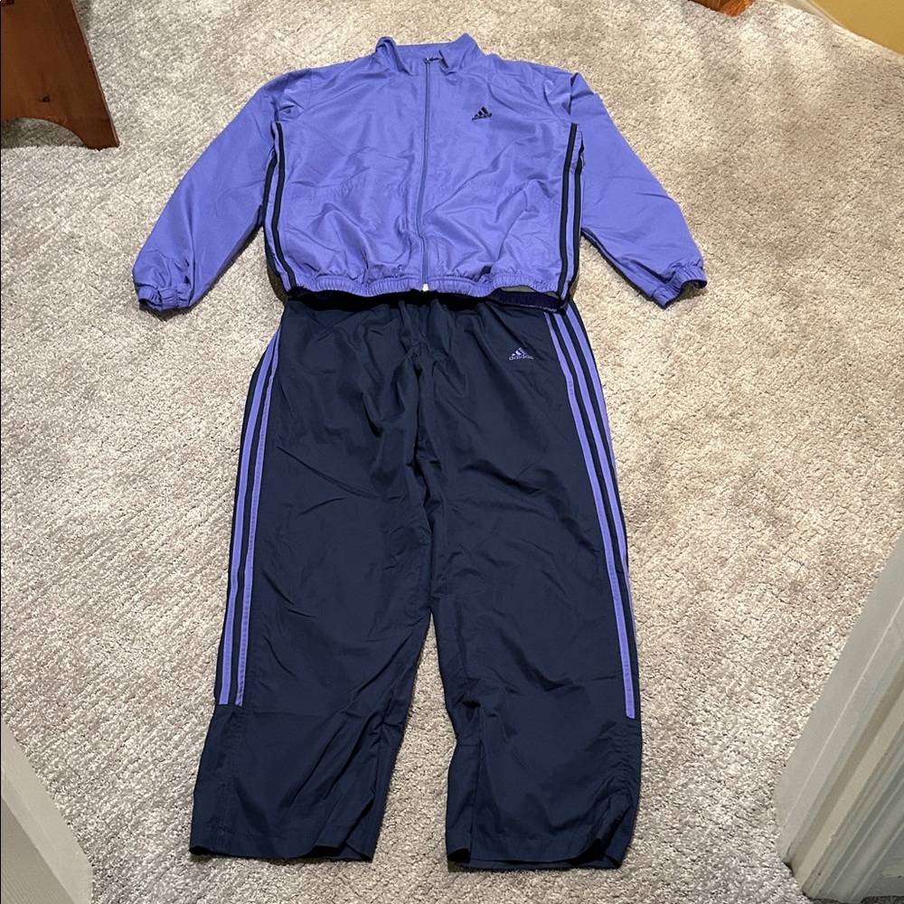Adidas Purpleish Jacket with Black Accents